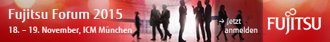 Das Fujitsu Forum 2015, das größte Unternehmens-Event
der IT-Branche in Europa, findet vom 18. bis 19. November
im International Congress Center München statt.
Das Thema des diesjährigen Fujitsu Forums lautet