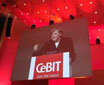 Angela Merkel eröffnete die CeBIT. (Foto: REGIERUNGonline/ Fassbender)