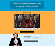 Experiment geglückt: Bürger wollen mit Kanzlerin Merkel online in Dialog treten.