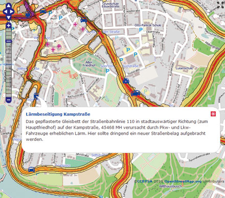 OpenStreetMap ermöglicht es Bürgern, Anliegen zu kartieren.