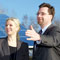 Initiatorin mit Investor: Doris Ipsen, SolarImpuls, und Stadtwerke-Chef Benn Olaf Kretschmann.