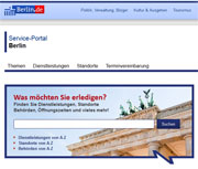 Berliner Verwaltung bündelt Serviceangebot im Internet.