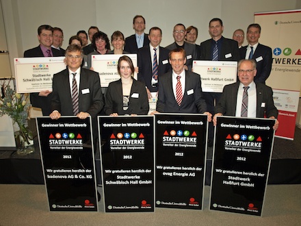 Die Deutsche Umwelthilfe ehrte die Gewinner des „Vorreiter der Energiewende“.