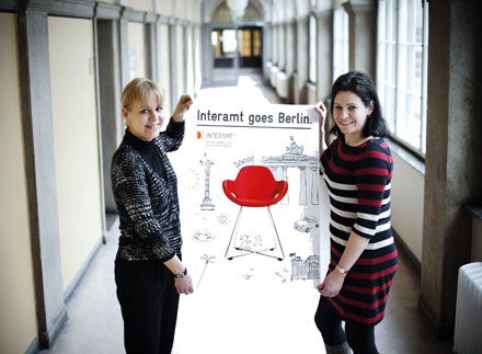 Françoise Lancelle und Katja Klepp plädieren für Interamt.