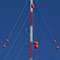 Ein Mast soll das Windenergiepotenzial auf dem Sauberg bei Pforzheim messen.