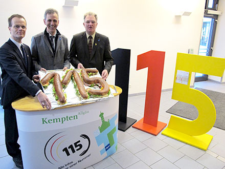 Die Einführung der 115 in Kempten und im Kreis Oberallgäu im Jahr 2012.
