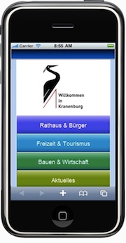 Neue Website der Gemeinde Kranenburg sieht auf allen Geräten gut aus.