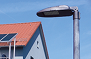 Pfullinger Wohngebiet ausschließlich mit LED-Leuchten von SLT ausgestattet.
