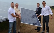 In Freimersheim (Verbandsgemeinde Alzey-Land) wurde ein großer Solarpark offiziell in Betrieb genommen.