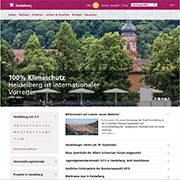 Die Website der Stadt Heidelberg ist von Grund auf neu konzipiert worden und verfügt jetzt unter anderem über Responsive Design.