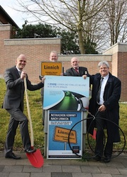 In Linnich gaben RWE und NetAachen den Startschuss für den Breitband-Ausbau. 