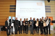 Die Preisträger des Preises für Online-Partizipation 2014.