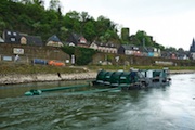 Die Stadtwerke Mainz und Mainova testen in Niederheimbach eine Mikro-Wasserkraftanlage.