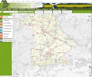 Der Energie-Atlas Bayern zeigt potenzielle Windstandorte für die Region.