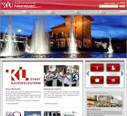 Kaiserslautern: Benutzerfreundliche Website geht parallel mit öffentlichem WLAN online.
