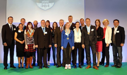 Die Gewinner des eIDEE-Wettbewerbs 2014 wurden ausgezeichnet.