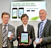 Hightech gegen Adventsstau verspricht sich Karlsruhe von der Verkehrs-App KA-Mobil.