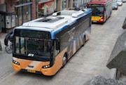 Eine Woche lang wurde der Elektrobus auf den Straßen Tübingens getestet.