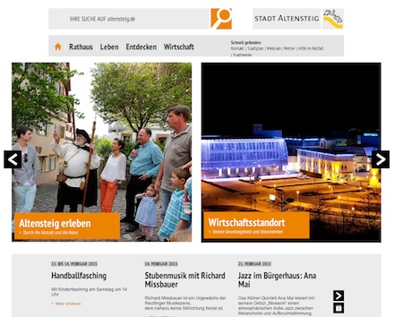 Die neue Homepage der Gemeinde Altensteig ist online.