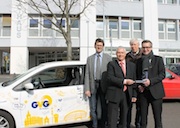 Erftstadt ist die erste Kommune, die das Angebot der Gasversorgungsgesellschaft Rhein-Erft annimmt, ein erdgasbetriebenes Fahrzeug im Alltag einzusetzen.