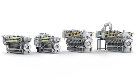 MAN Diesel & Turbo hat neue Versionen seiner Gasmotoren 35/44G und 51/60G mit zweistufiger Turboaufladung entwickelt.