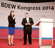 BDEW Kongress: Auch 2015 kann BDEW-Hauptgeschäftsführerin Hildegard Müller Bundeswirtschaftsminister Sigmar Gabriel als Redner begrüßen.