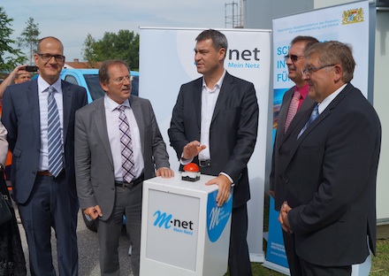 Das Breitband-Netz in der mittelfränkischen Gemeinde Gerhardshofen ist offiziell in Betrieb.