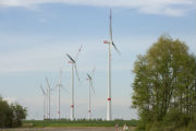 Alle 21 Anlagen des Windparks Königshovener Höhe drehen sich.