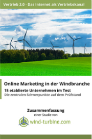Wie gut Windenergie-Unternehmen im Online-Marketing aufgestellt sind, zeigt eine Studie der Firma WIV.
