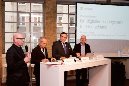 Beim Tag der Bildung ruft Microsoft Deutschland zum Digitalen Bildungspakt auf.