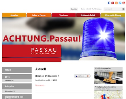 Achtung.Passau! informiert jetzt Bürger in Notsituationen.
