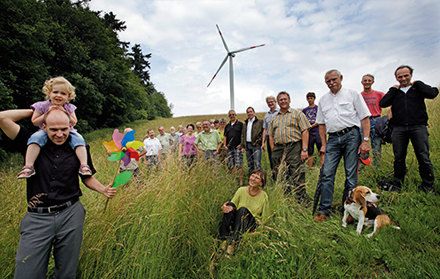 Die Energiegenossenschaft Starkenburg hat nicht nur zahlreiche Photovoltaikprojekte auf den Weg gebracht, sondern gehört mit dem Bürgerwindrad im Odenwald auch zu den Pionieren der Bürgerwindenergie.