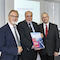 Der enercity-Vorstand präsentiert den neuen Geschäfts- und Nachhaltigkeitsbericht „Klar zur Wende!“.