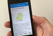 Hochwasser-App informiert über steigende Pegel an deutschen Flüssen und Seen.