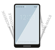 Wichtige Arbeitshilfe: Das private Smartphone.