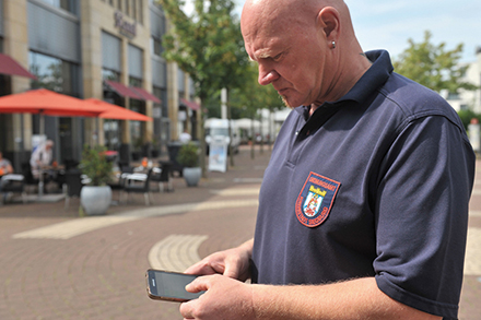 Siegburg: Knöllchen können mobil eingepflegt werden.