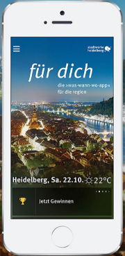 Veranstaltungshinweise aus dem Raum Heidelberg hält die neue Stadtwerke-App „für dich“ rund um die Uhr bereit.