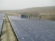 Auf einer knapp 280 Meter langen Dachfläche errichtet die Pfalzwerke-Tochter ein Solarkraftwerk mit einer Leistung von 1,7 Megawatt.