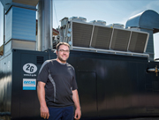 Andreas Schneider erzielt mit dem 2G Biogas-BHKW und nachgeschaltetem ORC-Modul ein Maximum an elektrischem Wirkungsgrad.