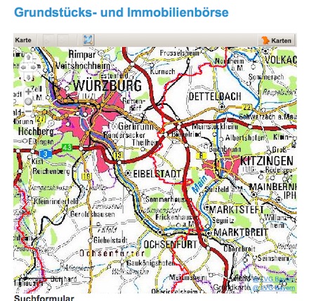 Kreis Würzburg schaltet Online-Immobilienbörse frei.