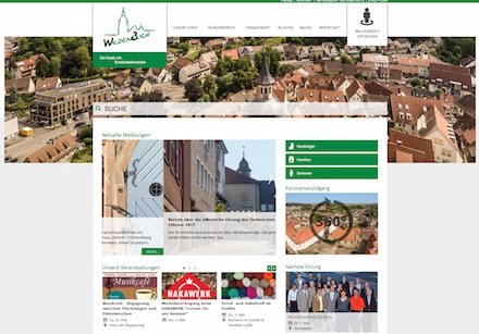 Website der Stadt Waldenbuch wurde dem technologischen Fortschritt angepasst.