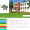 Der Elefant als dominates Logo darf natürlich auf der Website der Grundschule Zum Elefanten nicht fehlen. 