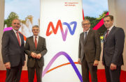 MVV Energie: Vorstand und Aufsichtsratschef stellen neuen Markenauftritt vor.