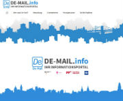 De-Mail-Infoportal listet die Teilnehmer auf.