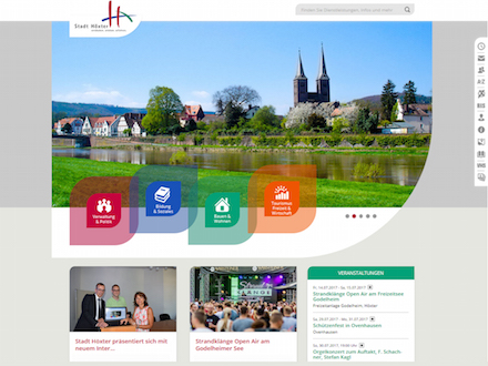 Website der Stadt Höxter präsentiert sich in neuem Design.