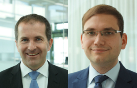 Kaufmännischer Leiter Gerhard Ilg und Patrick Kruppa, Leiter Portfolio-, Erzeugungs- und Last-Management bei SüdWestStrom.