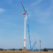 Kurz vor Fertigstellung: der Windpark Stadelhofen Titting im Landkreis Eichstätt.