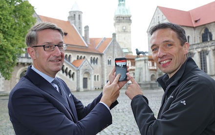 Die App Entdecke Braunschweig wartet jetzt mit Augmented-Reality-Funktion auf.