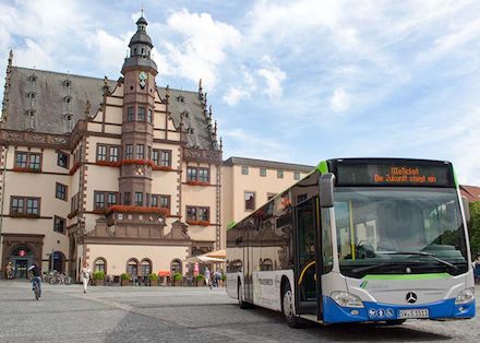 IVU Traffic Technologies lieferte den Stadtwerken Schweinfurt die Hard- und Software für ein modernes E-Ticketing-System in den Linienbussen.
