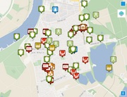 In einer interaktiven Karte können Bürger der Stadt Monheim ihre Ideen für den nächsten Haushalt eintragen. 
